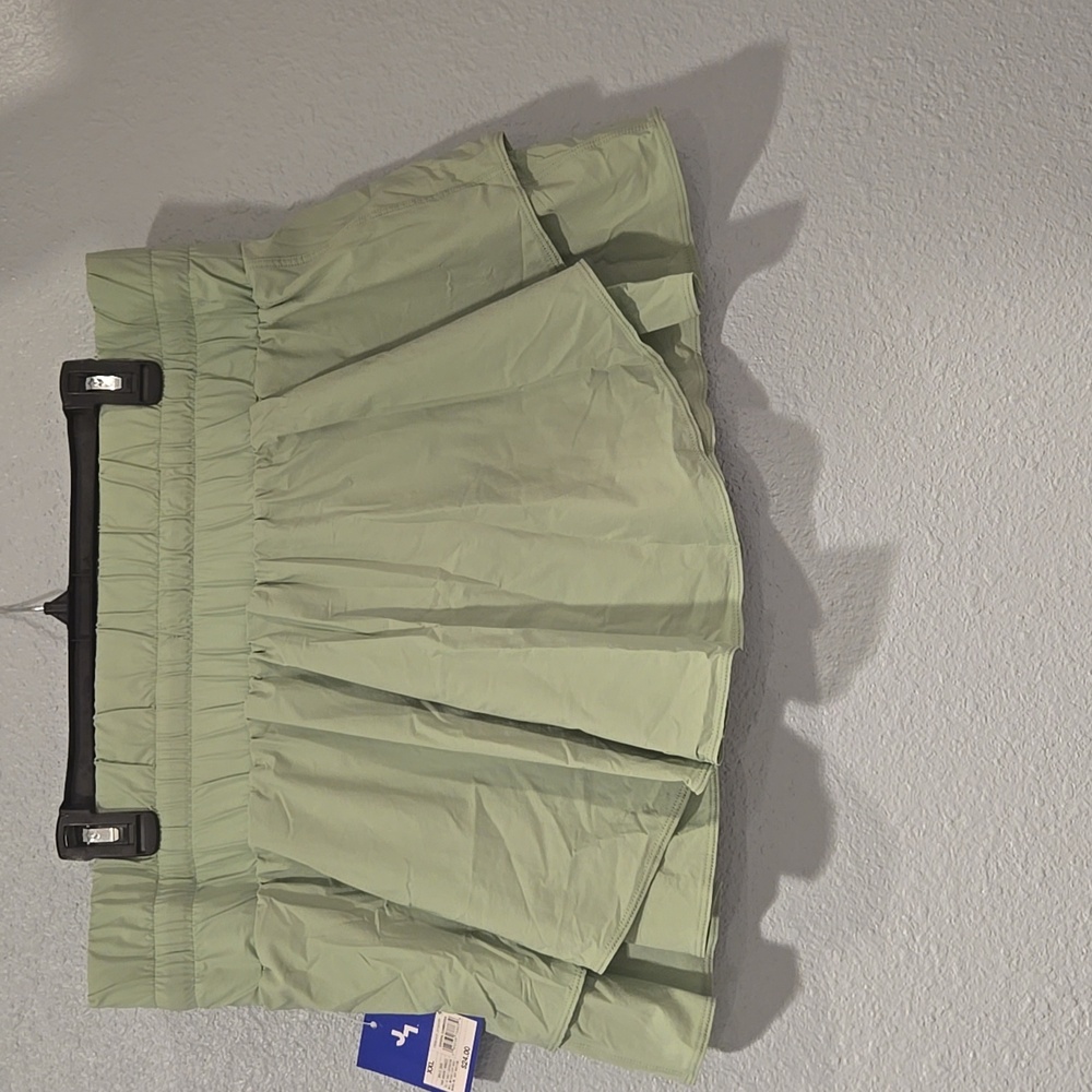 Light Green Ruffled Skirt - Picture 2 of 3